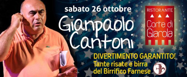 Sabato 26 ottobre: Una cena in allegria!